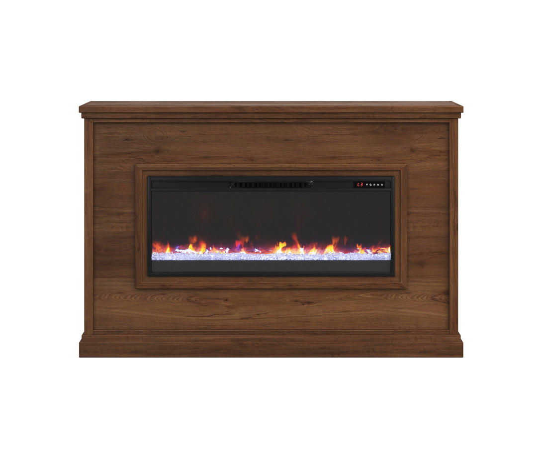 66" Sonoma Transitional Electric Fireplace Whiskey Mantel - Transitional