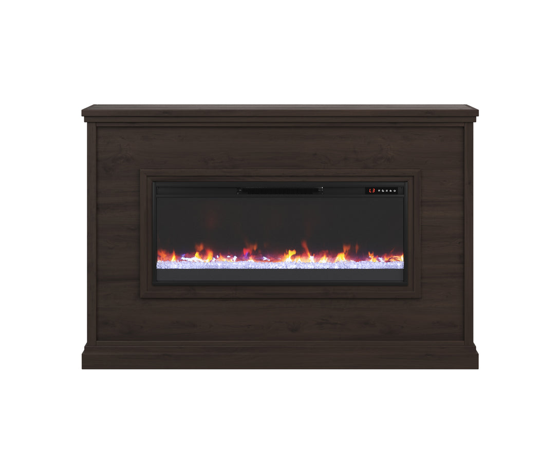 66" Sonoma Transitional Electric Fireplace Java Mantel - Transitional