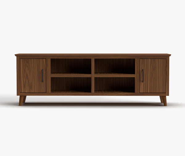 Arcadia 78-inch TV Stands Natural Walnut - Mid-Century Modern